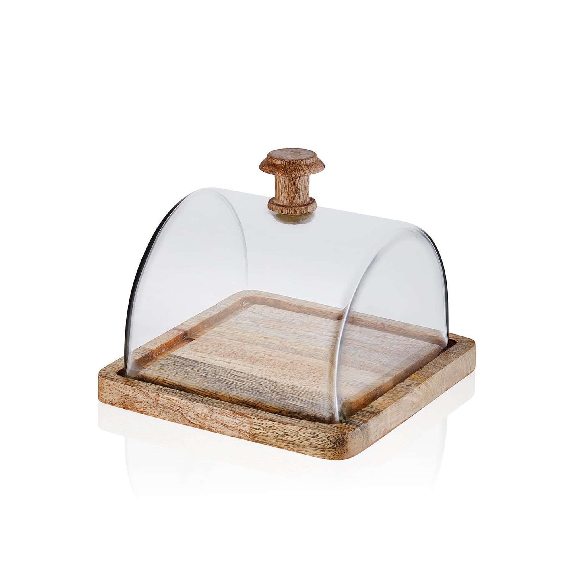 Madera Dikdörtgen Kek Saklama Fanusu 15x19x19 cm