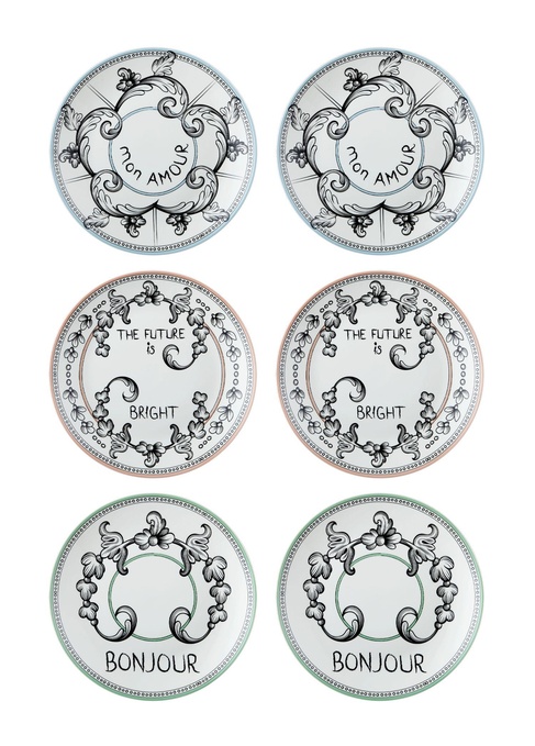  Bonjour Pasta Tabağı 6 Kişilik