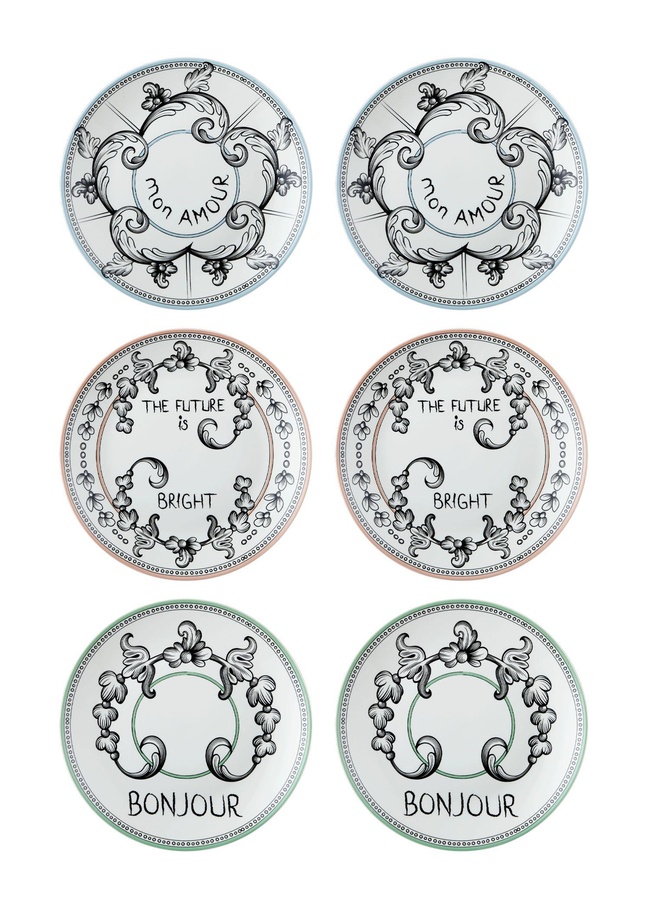  Bonjour Pasta Tabağı 6 Kişilik