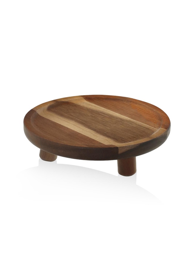  Natura Akasya Ayaklı Servis 20x6 cm