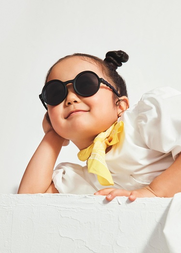  Güneş Gözlüğü Yuvarlak Squid Black 3-12 Yaş