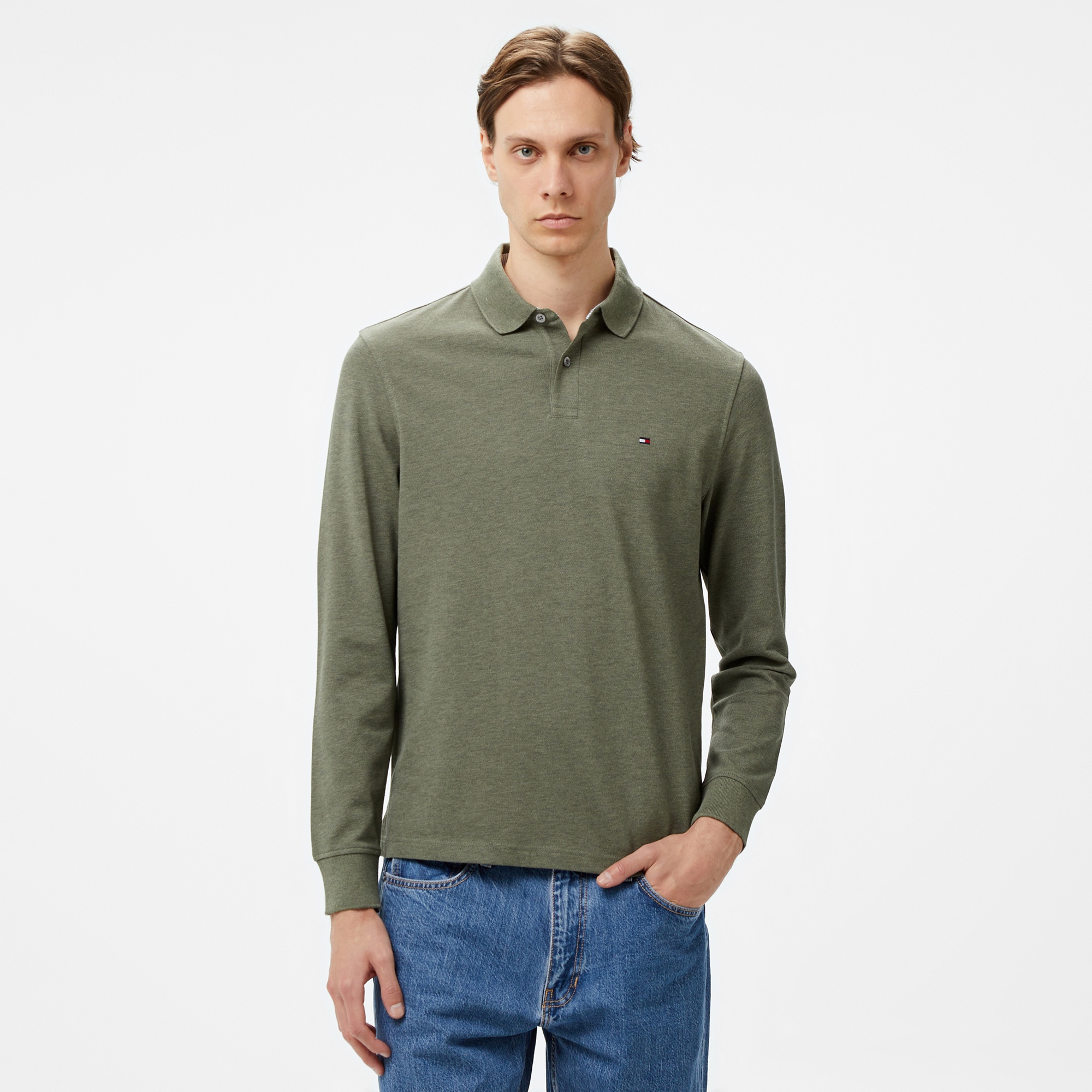 Tommy Hilfiger 1985 Regular Erkek Yeşil Polo