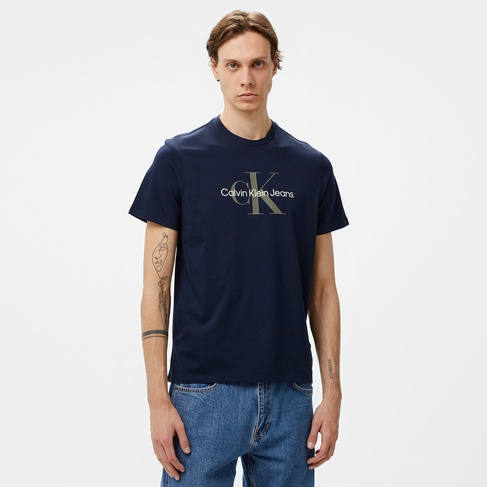 Calvin Klein Jeans Hero Monogram 30s Eu Opt Erkek Lacivert T-Shirt
