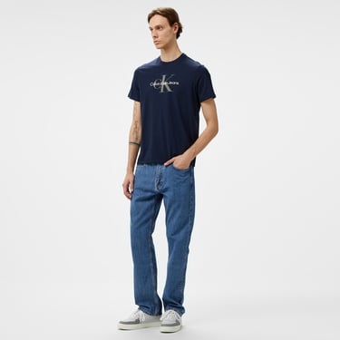  Calvin Klein Jeans Hero Monogram 30s Eu Opt Erkek Lacivert T-Shirt