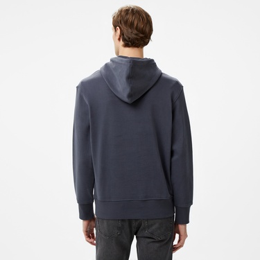  Calvin Klein Jeans Nyc Stamp Graphic Erkek Gri Sweatshirt