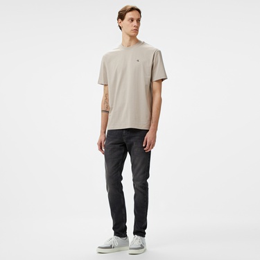  Calvin Klein Jeans Stamp Back Graphic Relaxed Erkek Gri T-Shirt