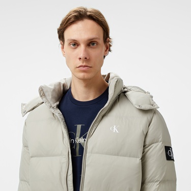  Calvin Klein Jeans Essentials Down Erkek Gri Ceket