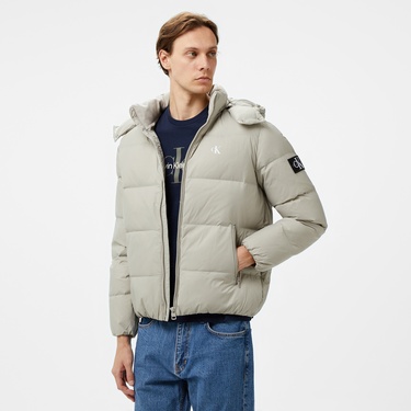  Calvin Klein Jeans Essentials Down Erkek Gri Ceket