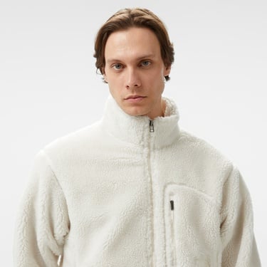  The North Face Extreme Pile Full Zipped Erkek Beyaz Polar Ceket