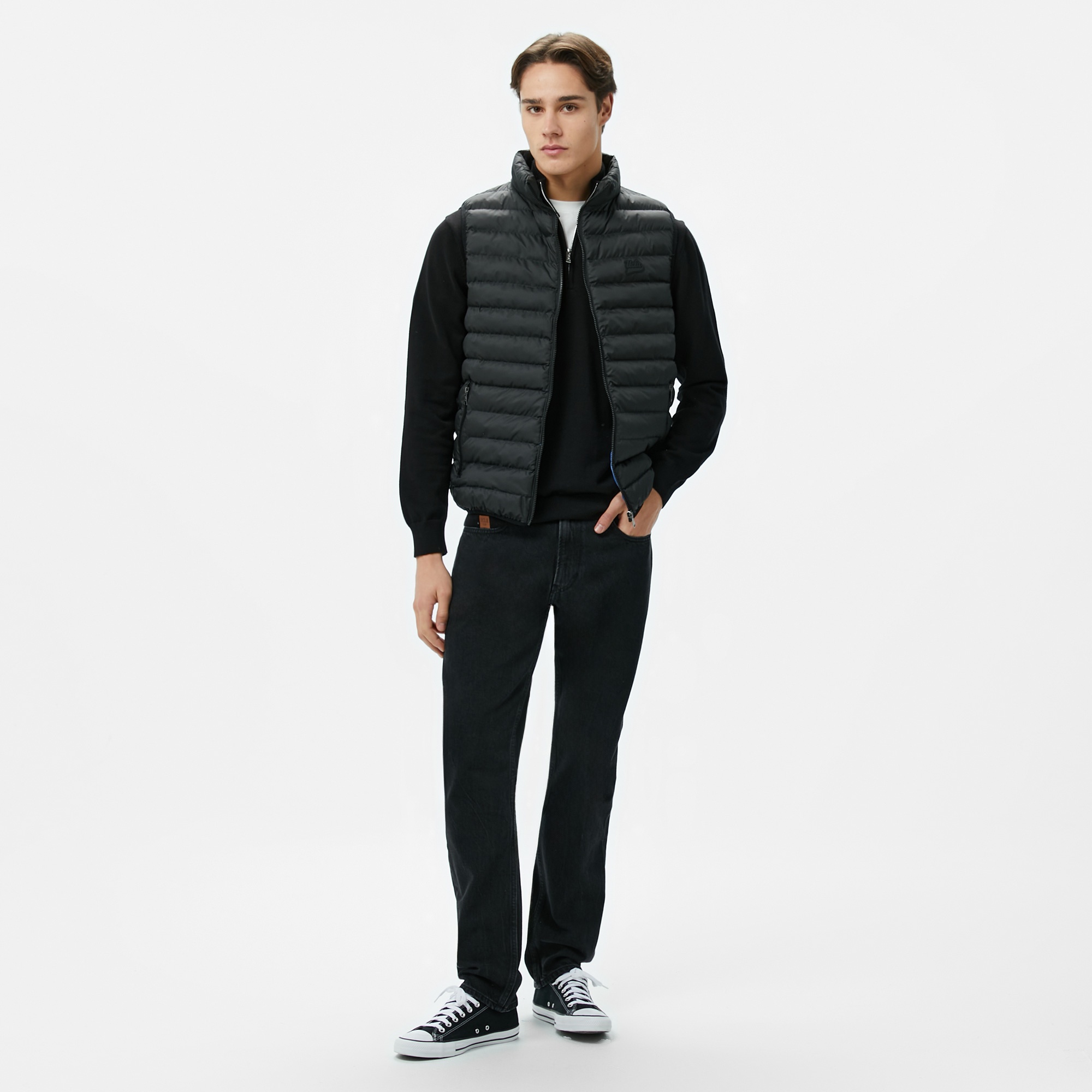 Ucla Blume Erkek Siyah Yelek