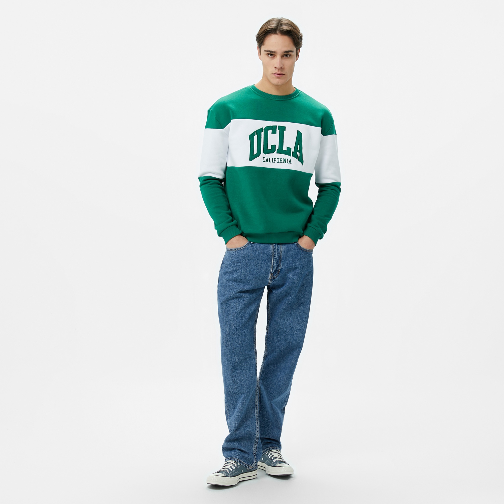Ucla Archer Erkek Yeşil Sweatshirt