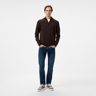  Nautica Erkek Kahverengi Regular Fit Triko