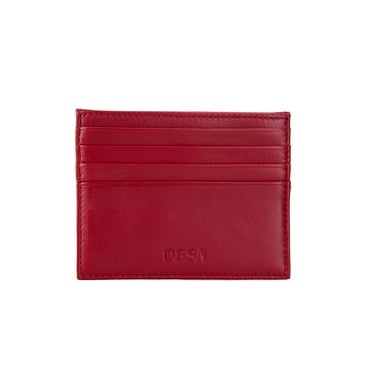  Elowen Kırmızı Kadın Deri Kartlık