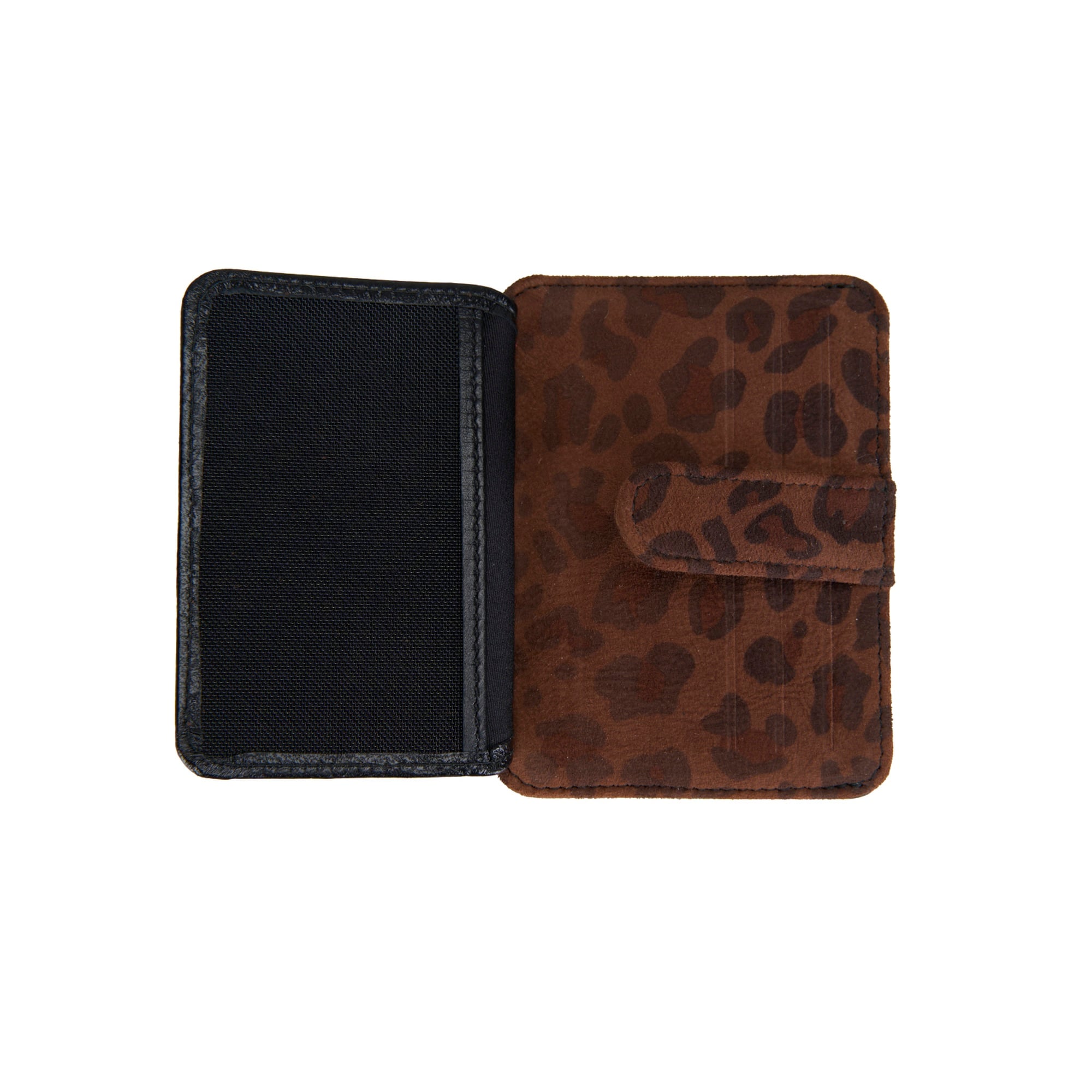 Diona Siyah/ Leopar Baskılı Kadın Cüzdan