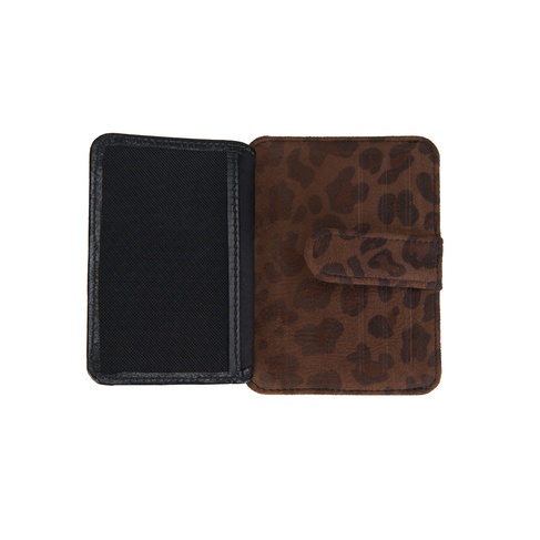  Diona Siyah/ Leopar Baskılı Kadın Cüzdan