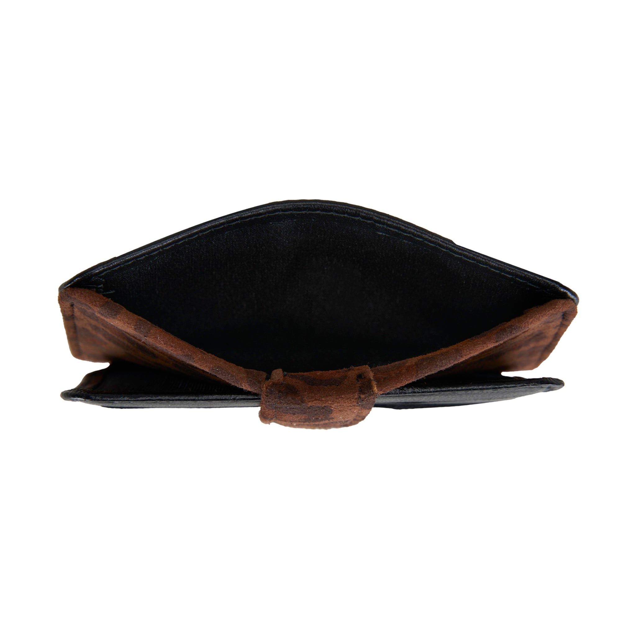 Diona Siyah/ Leopar Baskılı Kadın Cüzdan