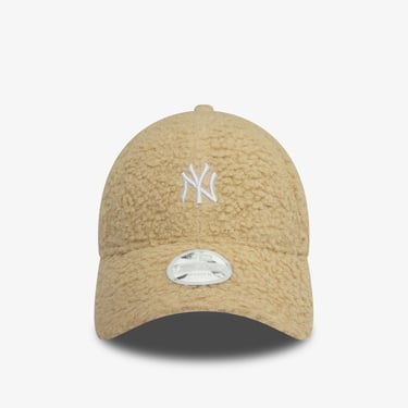  New Era New York Yankees Borg Pastel Kadın Kahverengi Şapka