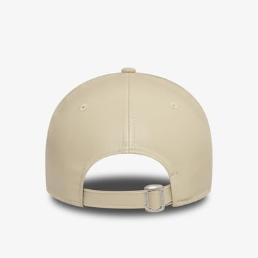  New Era New York Yankees Midi PU Kadın Bej Şapka