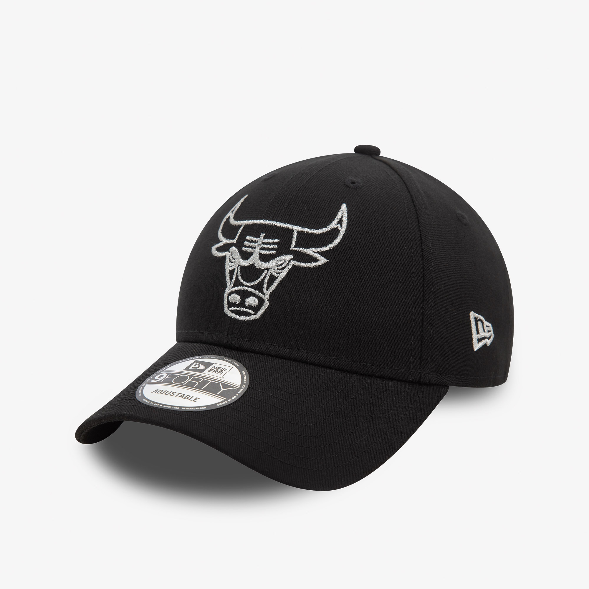 New Era Chicago Bulls Metallic Outline 9Forty Unisex Siyah Şapka