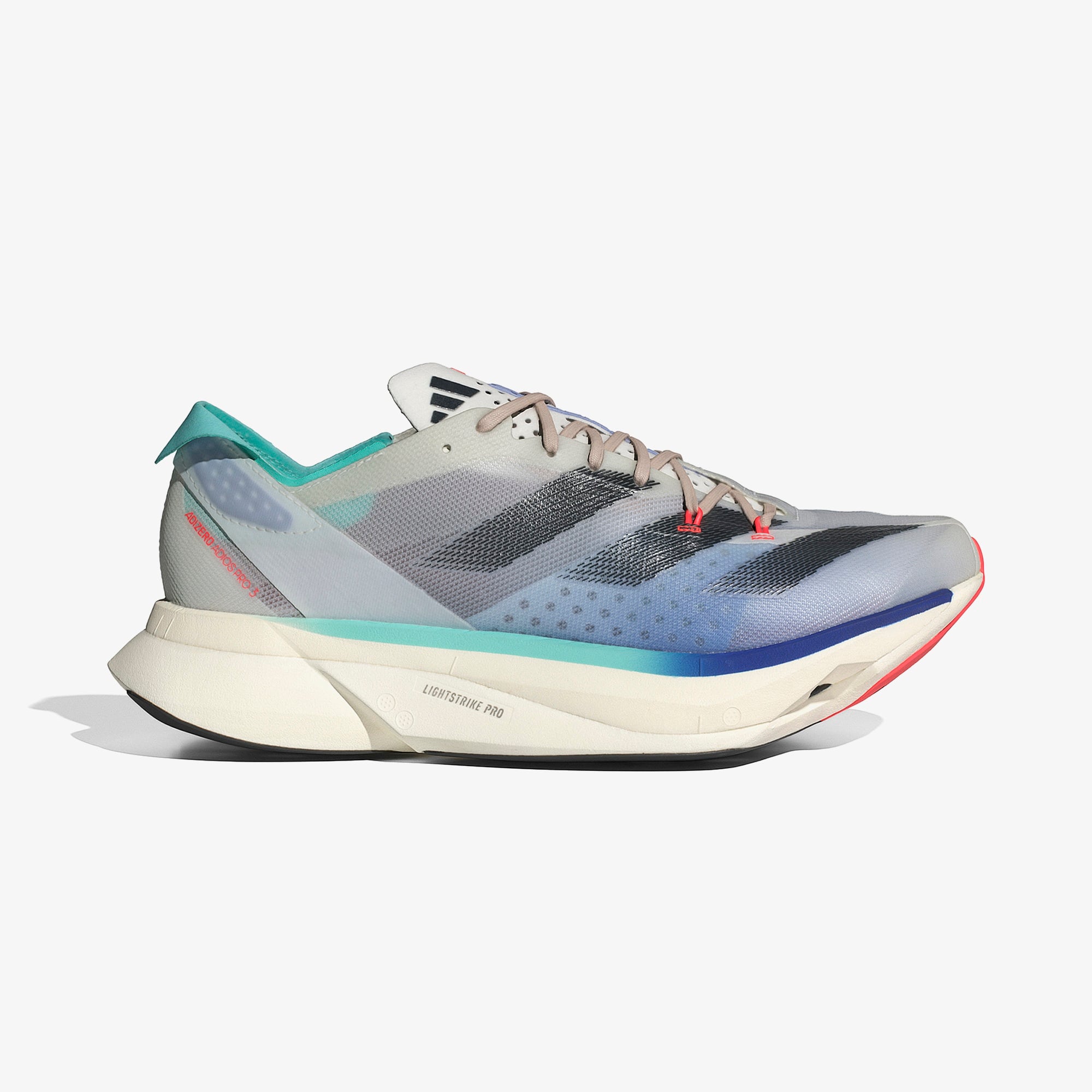 adidas Adizero Adios Pro 3 Erkek Beyaz Koşu Ayakkabısı