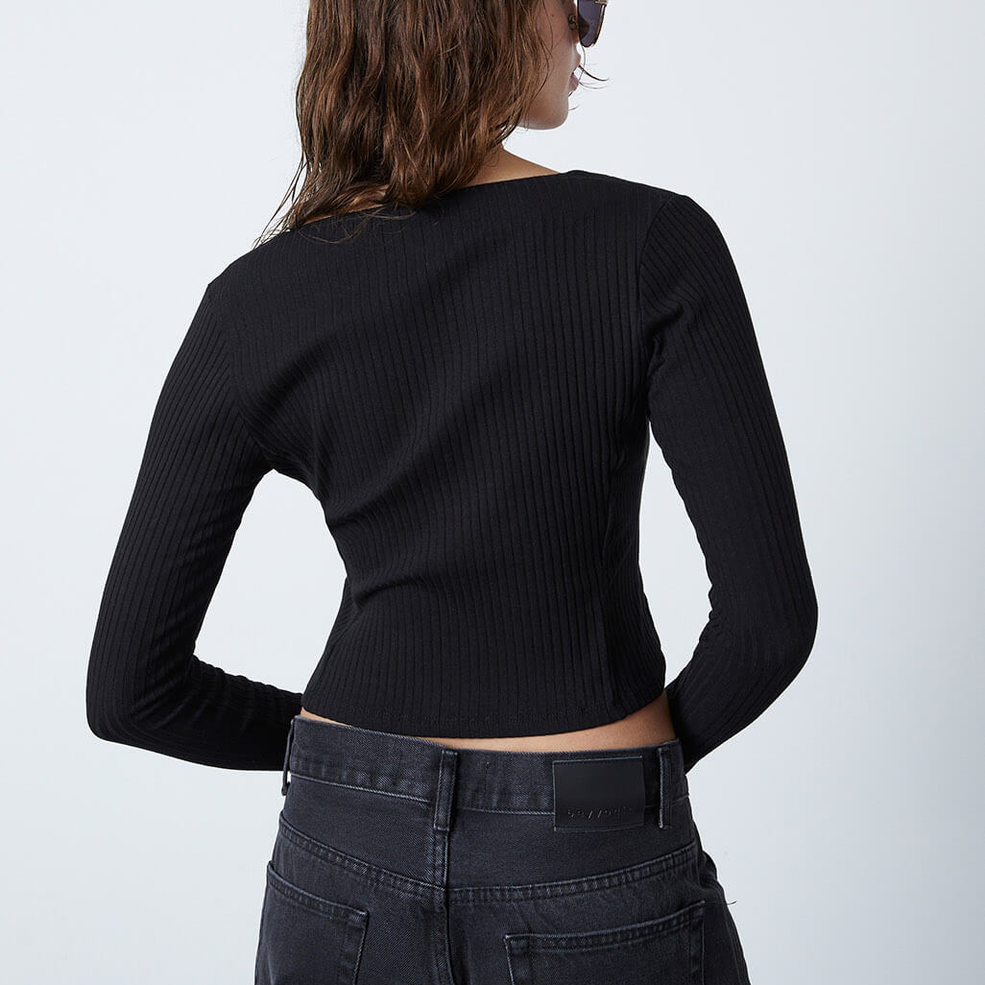 Bağlamalı Uzun Kollu Bluz