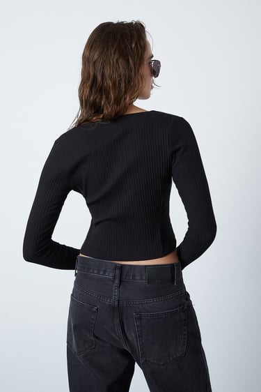  Bağlamalı Uzun Kollu Bluz