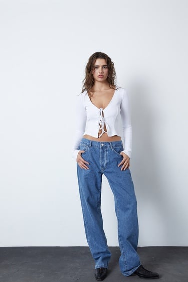  Bağlamalı Uzun Kollu Bluz