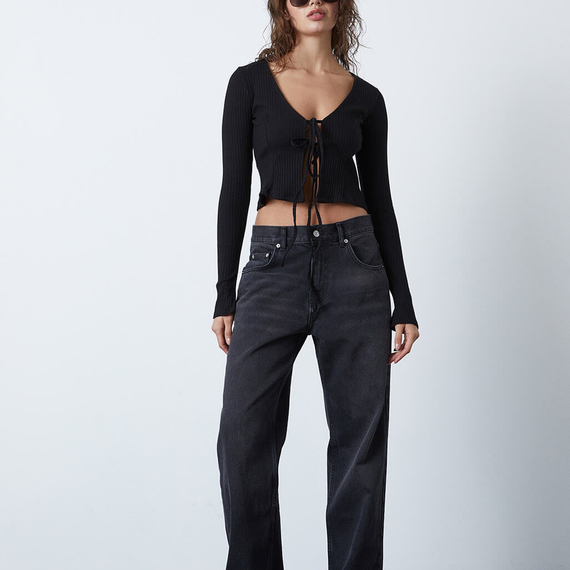 Bağlamalı Uzun Kollu Bluz