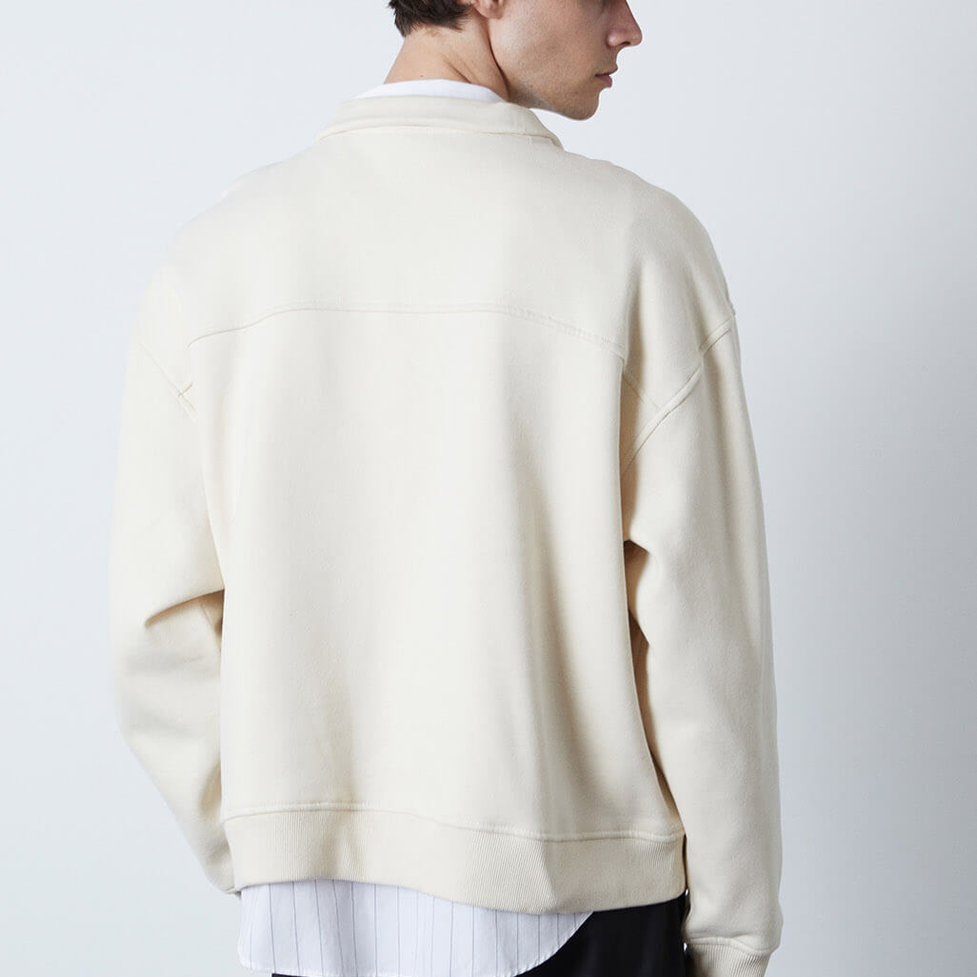 Dik Yaka Oversize Sweatshirt