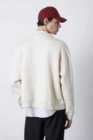  Dik Yaka Oversize Sweatshirt