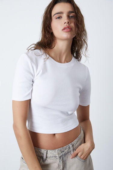  Crop Basic Tshirt