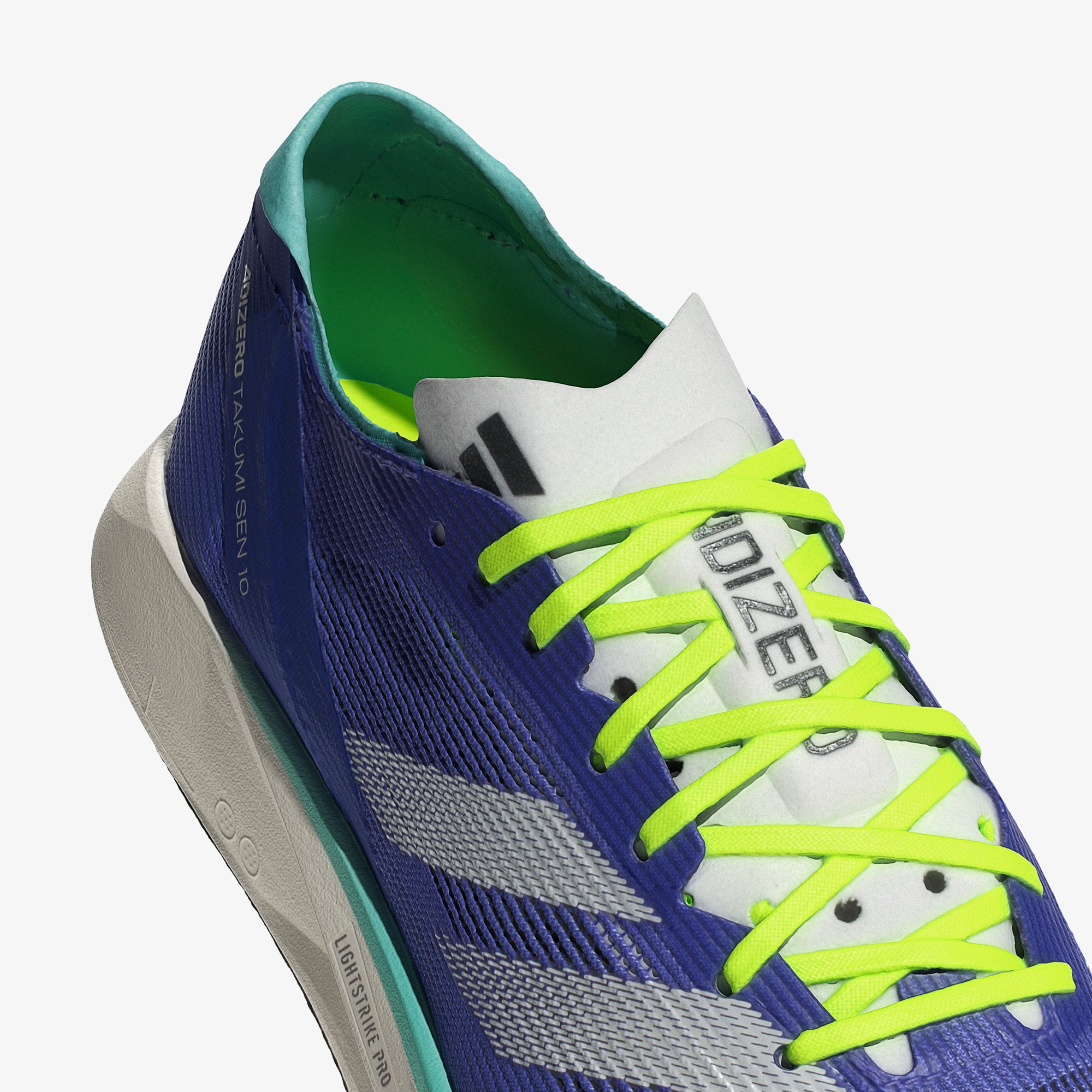 adidas Adizero Takumi Sen 10 Kadın Mavi Koşu Ayakkabısı