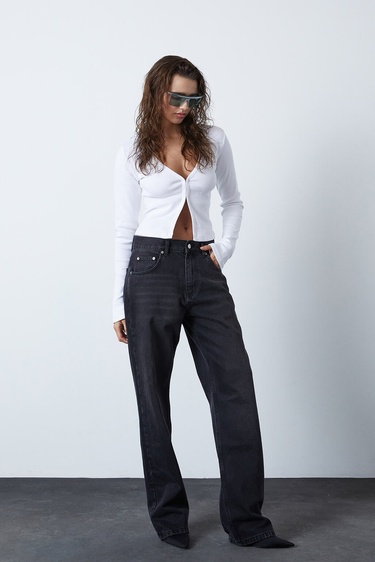  Uzun Kollu Agraflı Body