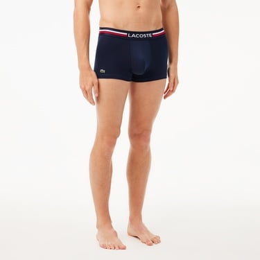  Lacoste Active Erkek Baskılı 3'lü Renkli Boxer