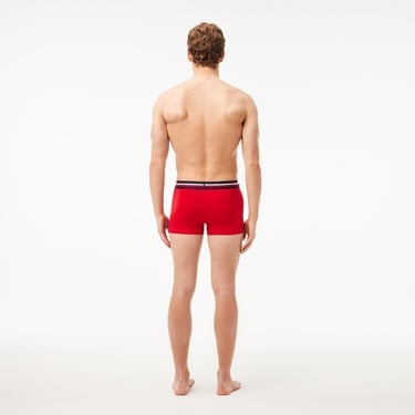  Lacoste Active Erkek Baskılı 3'lü Renkli Boxer