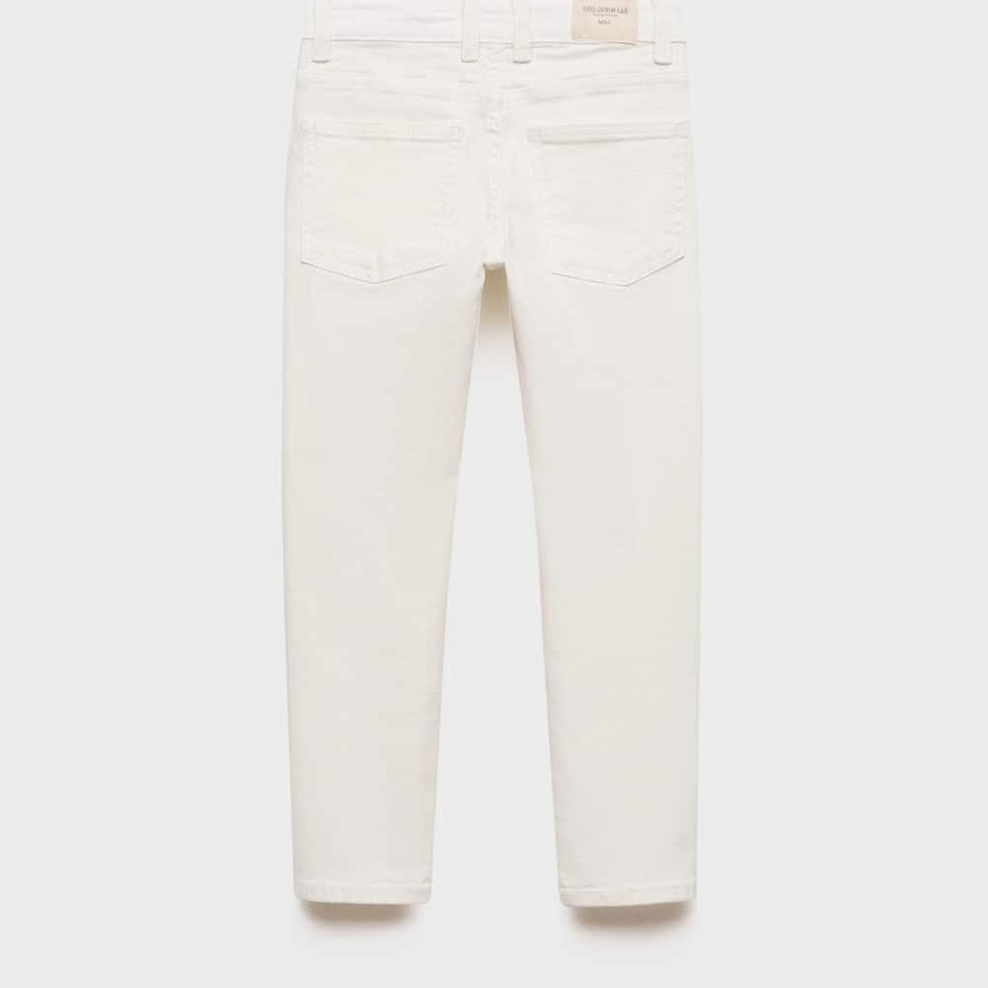Mango Çocuk Slim Fit Jean Beyaz
