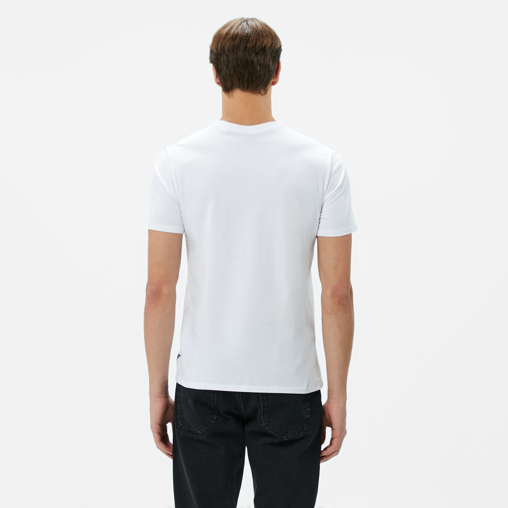 Guess Metallic Debo Single Jersey 140 Erkek Beyaz T-Shirt