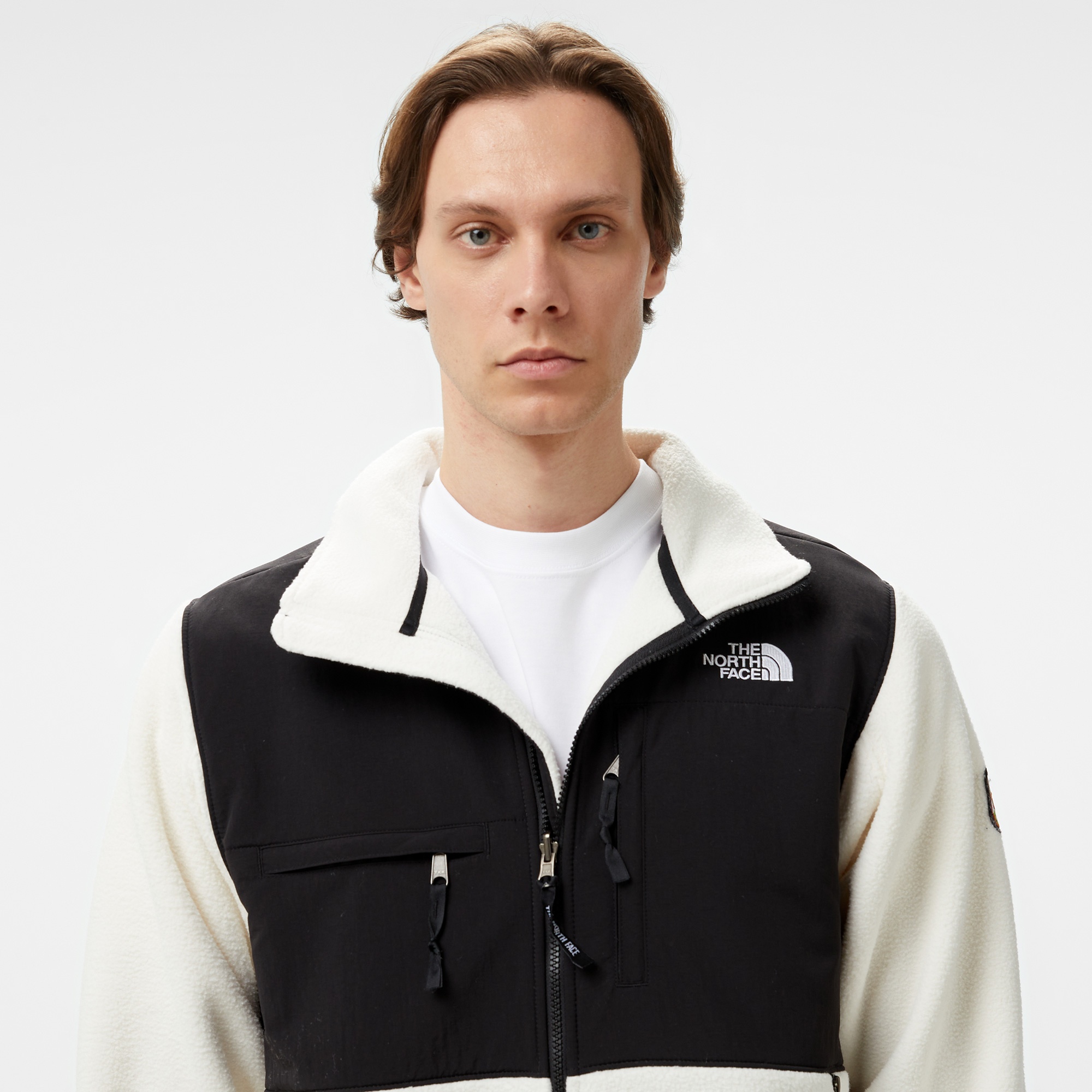 The North Face Retro Denali Erkek Beyaz/Siyah Ceket