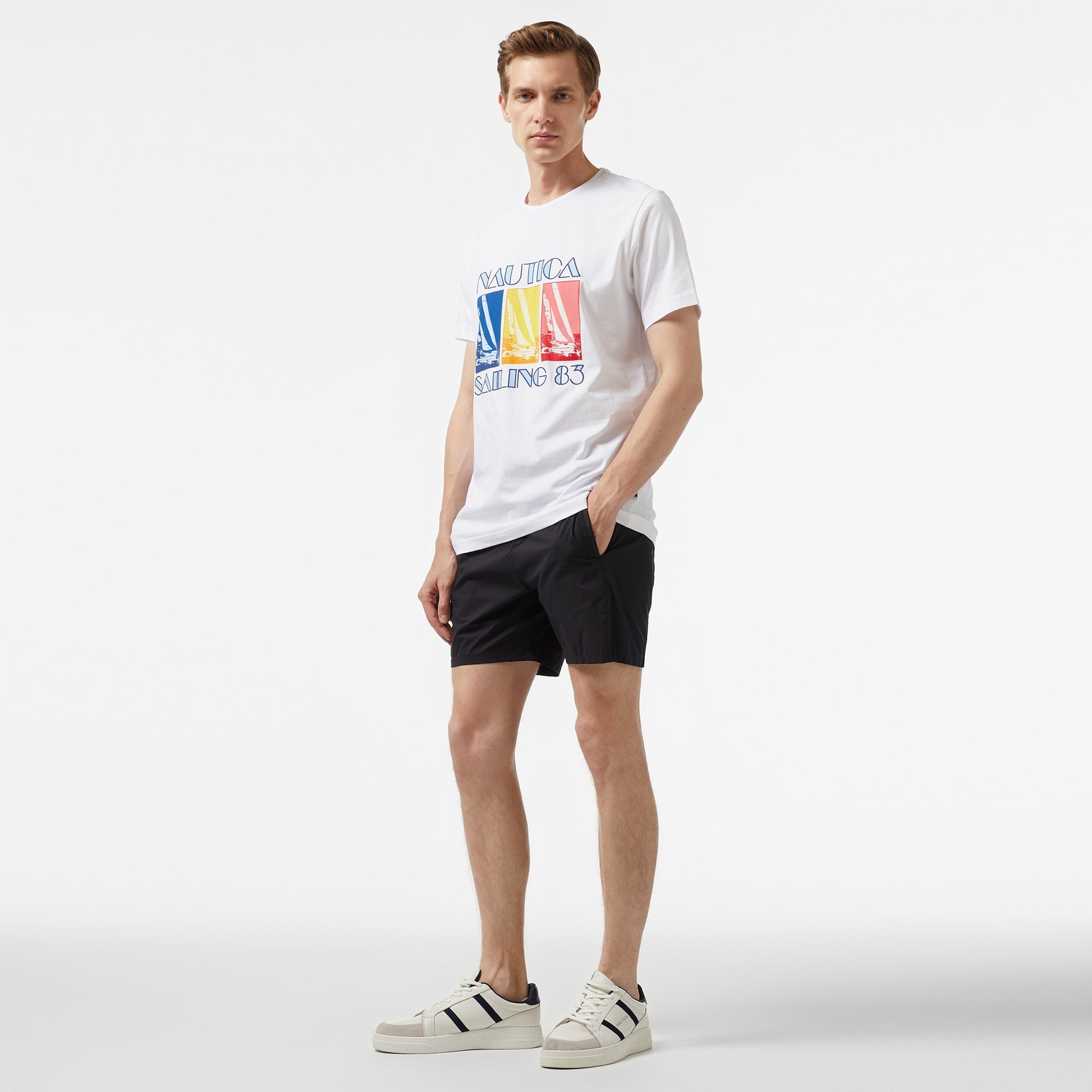 Nautica Erkek Siyah Classic Fit Şort