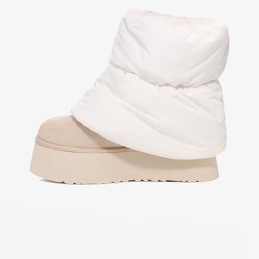  UGG Classic Mini Dipper Puffer Kadın Beyaz Bot