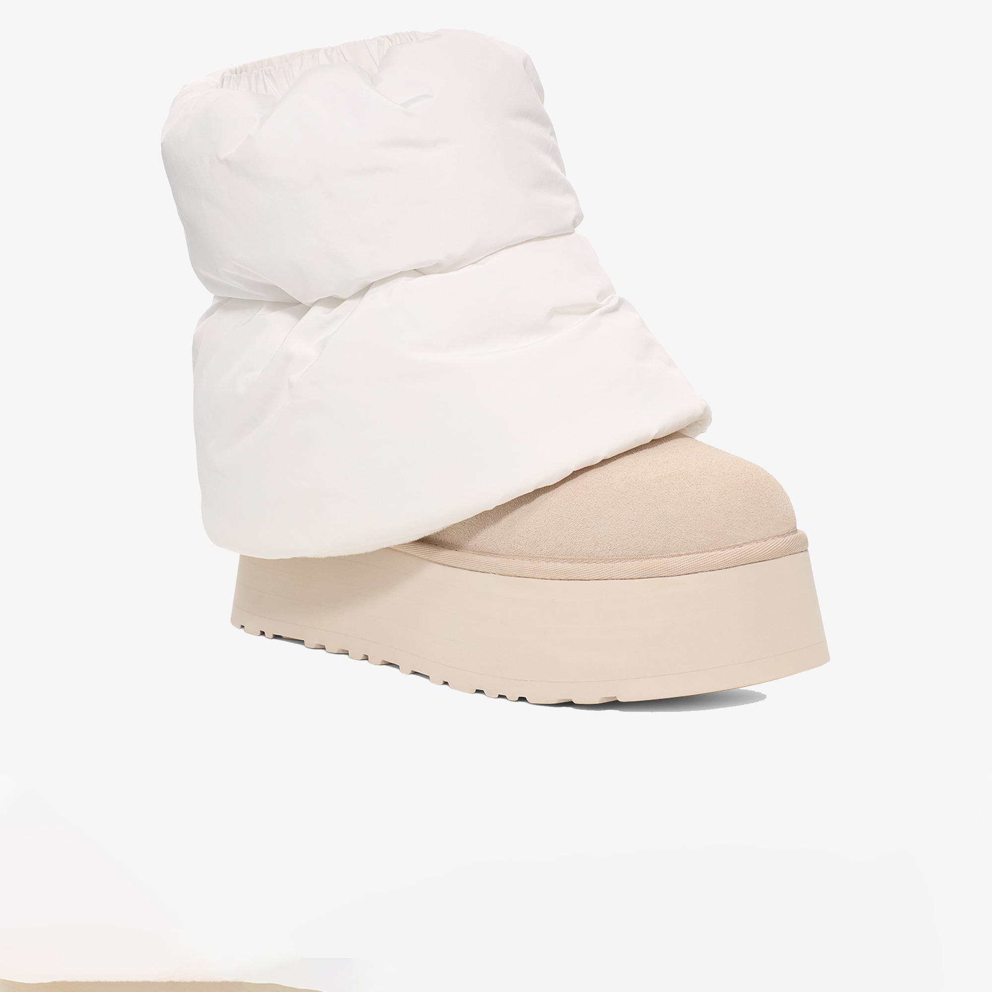 UGG Classic Mini Dipper Puffer Kadın Beyaz Bot - Görsel 4