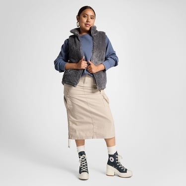  Converse Chuck 70 De Luxe Heel Unisex Lacivert Platform Bot