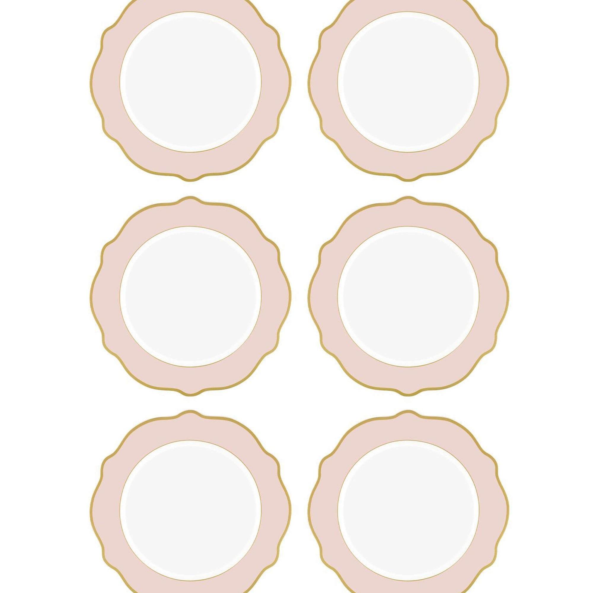 Jaswely Pasta Tabağı 6 Parça Pembe 21 Cm