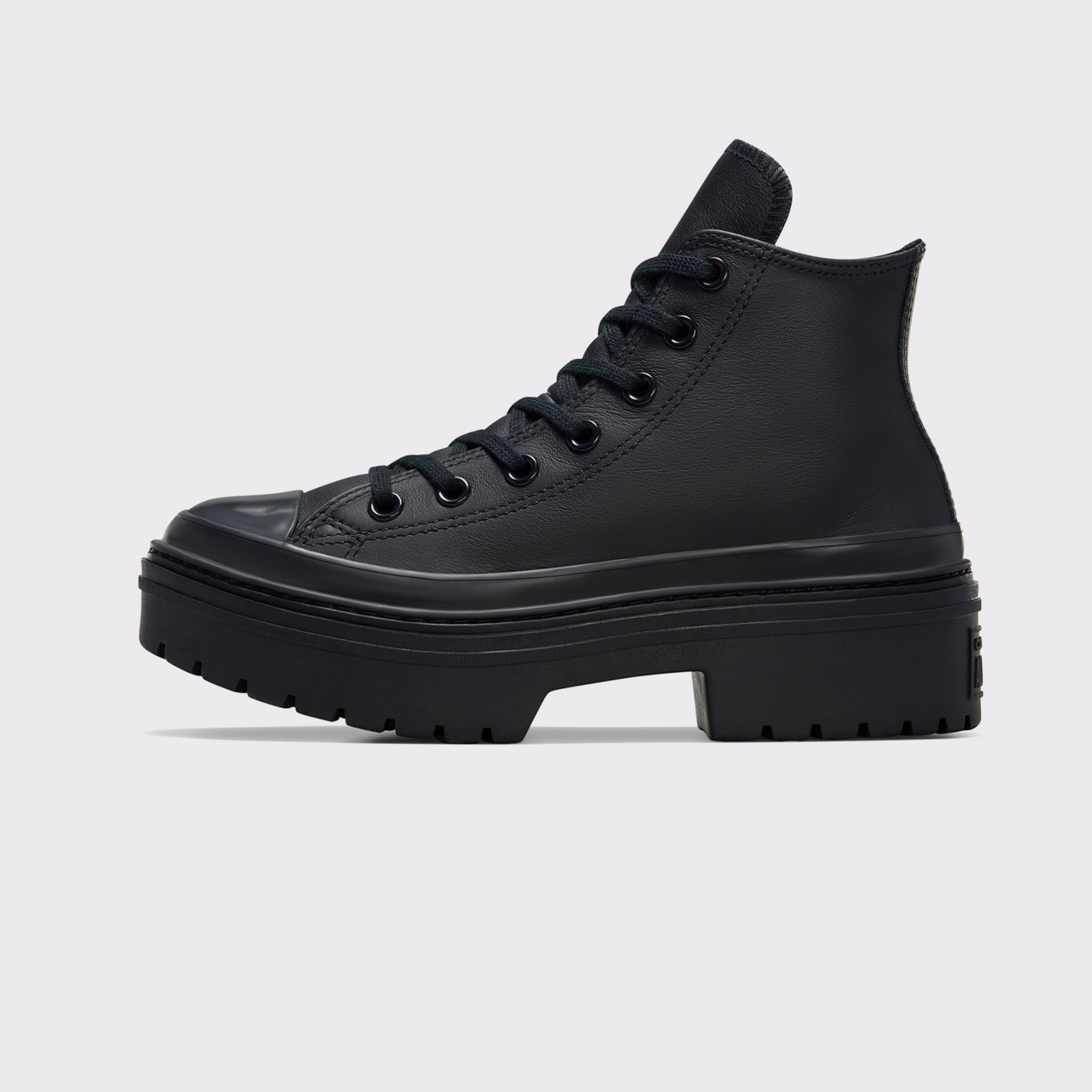 Converse Chuck Taylor All Star Lugged Heel Kadın Siyah Deri Platform Sneaker