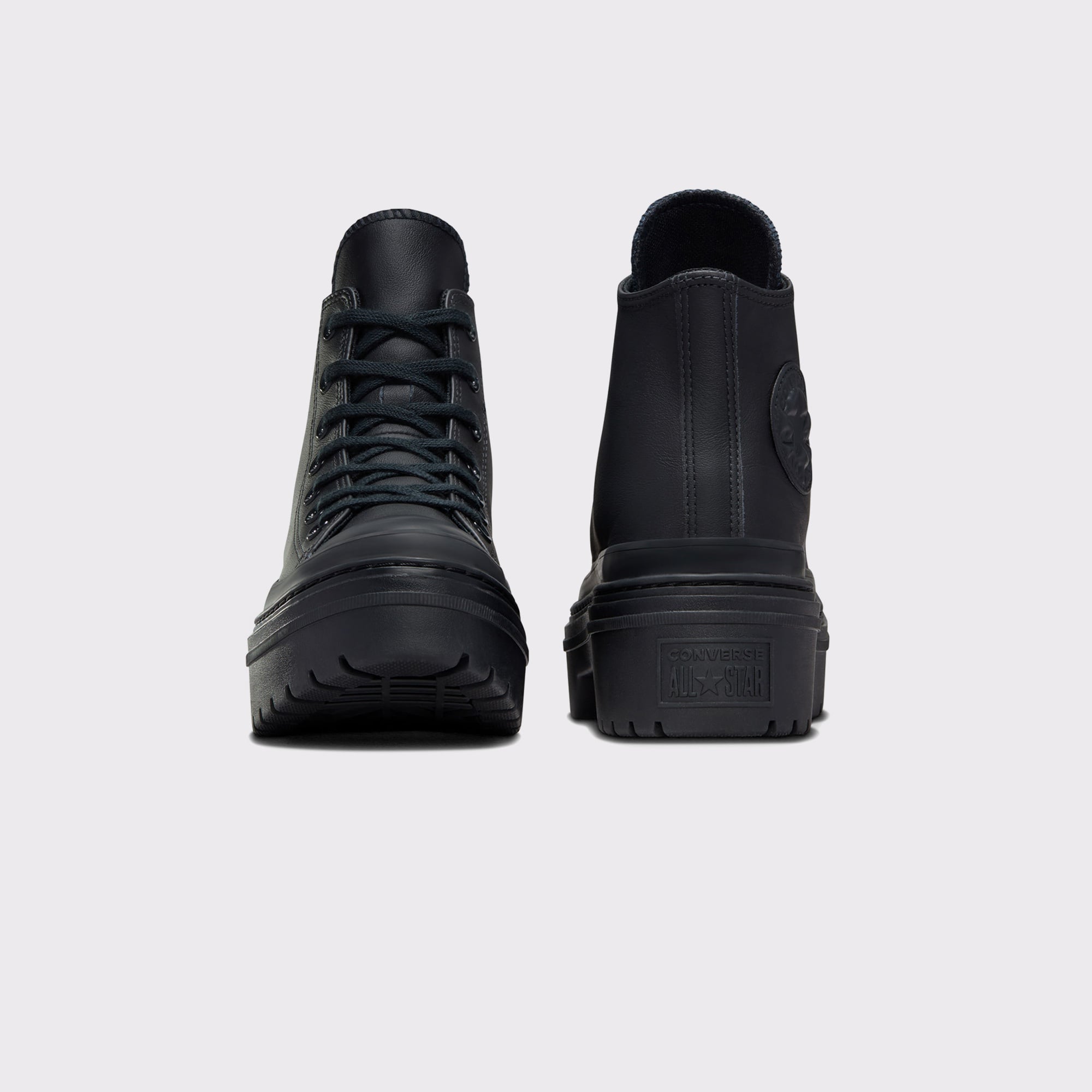 Converse Chuck Taylor All Star Lugged Heel Kadın Siyah Deri Platform Sneaker