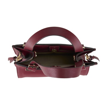  Seven Small Bordo Kadın Deri Omuz Çantası