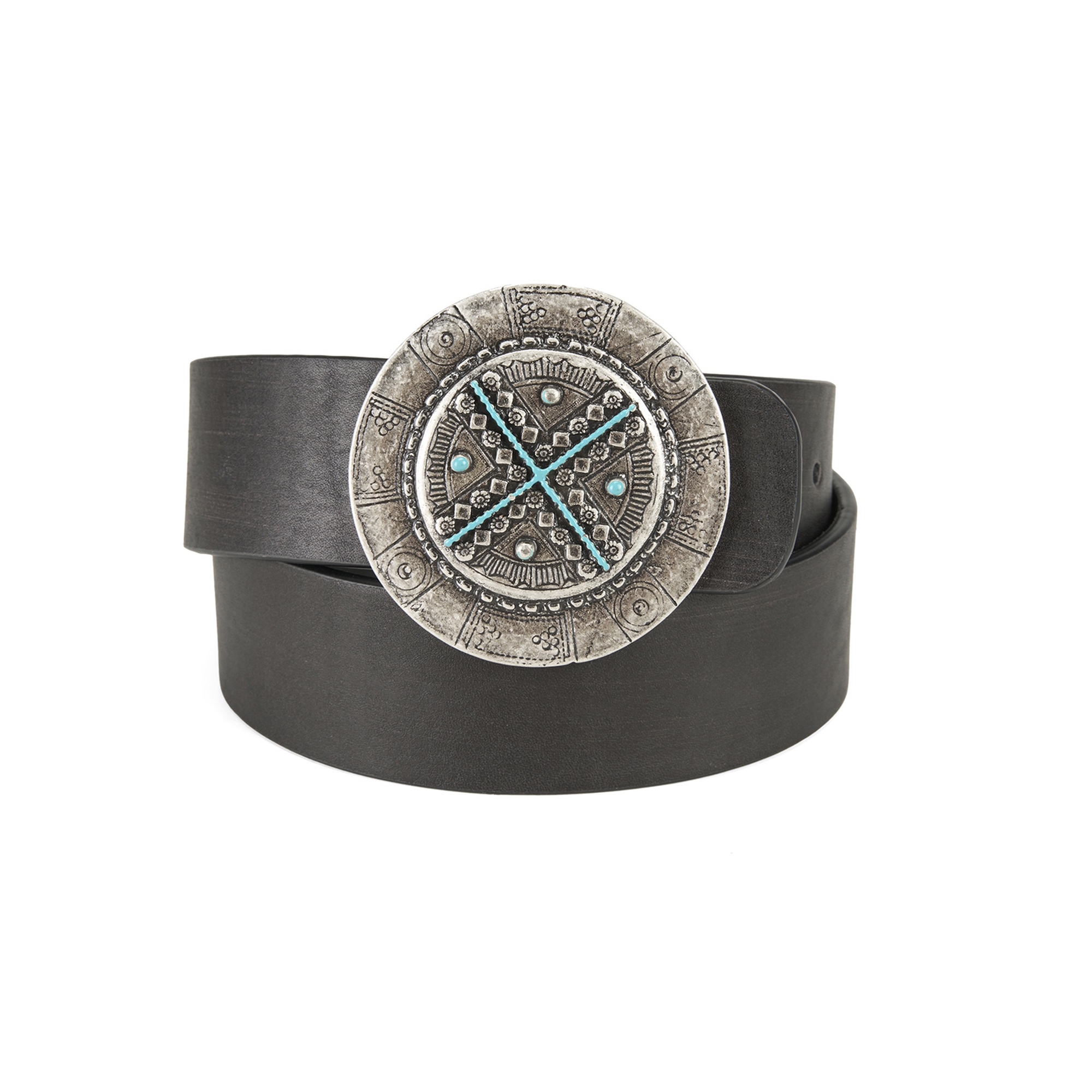 Ember Siyah Kadın Deri Kemer