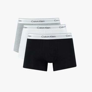  Calvin Klein Trunk 3'lü Erkek Siyah/Beyaz/Gri Boxer