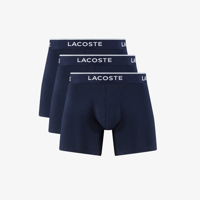  Lacoste Erkek 3'lü Lacivert Boxer