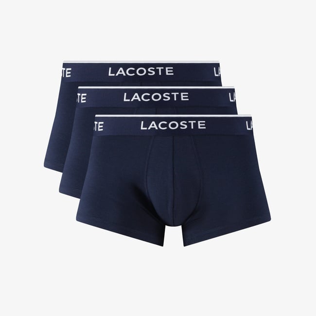  Lacoste Erkek 3'lü Lacivert Boxer